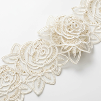 Dentelle Guipure Française Exquise Broderie Cordonnée Bordure Cils Tissu de Mariée Sexy en Nylon Écologique Teal – Nouvelle Collection