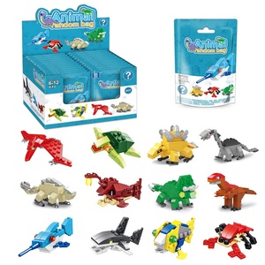 Oem Bán hàng nóng mù Túi khối xây dựng động vật biển khủng long loạt 24 loại bất ngờ Túi gạch Bộ đồ chơi trẻ em cho trẻ em - Product Image 4