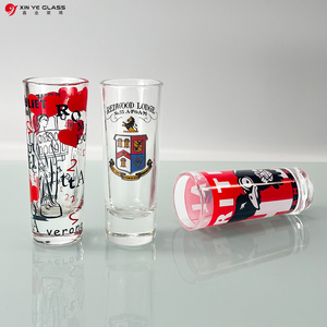 Đồ Uống Ngắn Giá Rẻ Thiết Kế Sáng Tạo 2Oz Cốc Rượu Thiết Kế Logo In Trong Suốt Để Đựng Rượu Ly Bắn Bóng Cao - Product Image 4