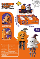 Toysmax Halloween : Nouvelle poupée fantôme citrouille éducative et amusante pour enfants de 2 à 14 ans+, jouet de sol interactif pour bébés ramper