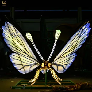 SGLF62 Outdoor Chinese Festival Lantern Theme Show Butterflies Lantern Festival For Zoo Park