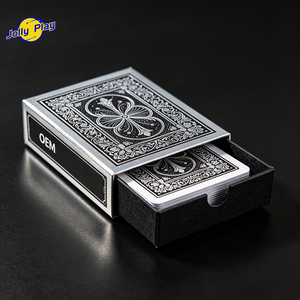 Boîte personnalisée OEM pour cartes à jouer, tiroir, <span class=keywords><strong>jeu</strong></span> familial, étanche, cartes à jouer noires 280G 300Gsm - Product Image 3