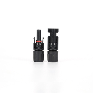Connecteur solaire E <span class=keywords><strong>DC</strong></span> 1000V IP67 pour panneau PV, connecteur de câble mâle-femelle noir étanche - Product Image 2