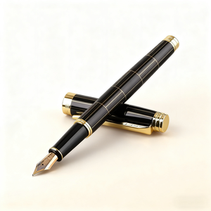 Stylo en métal d'affaires haut de gamme de luxe avec logo diamètre d'écriture 0.5mm stylo personnalisé stylo de calligraphie pour hommes pour cadeaux d'entreprise - Product Image 5