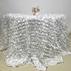 Khăn Trải Bàn Cánh Hoa Màu Hồng Tùy Chỉnh Khăn Trải Bàn Cánh Hoa Lá Đám Cưới Khăn Trải Bàn Cánh Hoa Tròn - Product Image 2