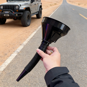 Embudo para añadir aceite de motor y líquido limpiaparabrisas, aditivo para combustible automotriz duradero y a prueba de fugas, flexible y - Product Image 3