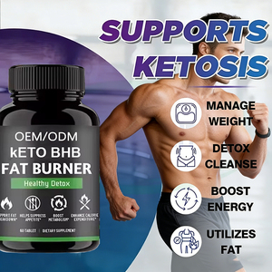 Pil Pembakar Lemak Herbal Keto <span class=keywords><strong>BHB</strong></span> WellSpring Custom Slim Plus untuk Dewasa, Detoksifikasi, Penumbuh Rambut, 60 Tablet (Tidak untuk Anak-Anak) - Product Image 5