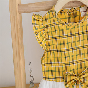 ชุดเดรสเจ้าหญิงเด็กผู้หญิงแบบใหม่ สวยงาม คุณภาพสูง คอทรงโอ ดีไซน์แขนกลีบดอกไม้แบบกระโปรงบัลเลต์ - Product Image 5