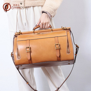 Joyir-Bolso de viaje de cuero auténtico, bandolera resistente al agua de 20-35L para mujeres y hombres, viajes de ocio - Product Image 1