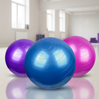 Ballon de fitness/yoga en PVC de 65 cm pour femmes enceintes et entraînement des enfants & exercices d'équilibre