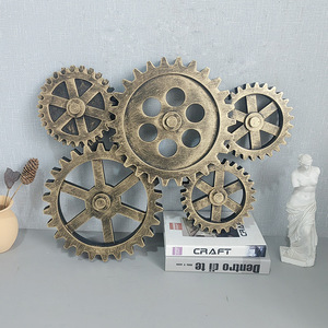 Decoraciones de Engranajes de <span class=keywords><strong>Estilo</strong></span> <span class=keywords><strong>Industrial</strong></span>, Adorno de Pared Tridimensional para Interiores, Barra Colgante de Pared Retro, Engranaje Creativo para Colgar en la Pared - Product Image 2