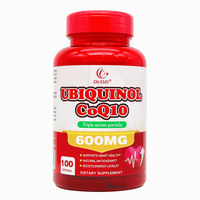 Complément alimentaire antioxydant OEM Ubiquinol CoQ10 600mg en gélules molles pour le soutien cardiaque et l'énergie cellulaire