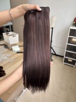 Cheveux vierges bruts de qualité supérieure, brun, en vrac, prix de gros, cheveux humains lisses