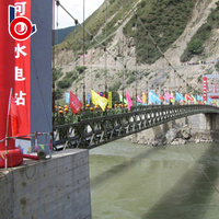 Pont Bailey compact à double voie, robuste, de style 200, en acier de haute qualité, directement de l'usine