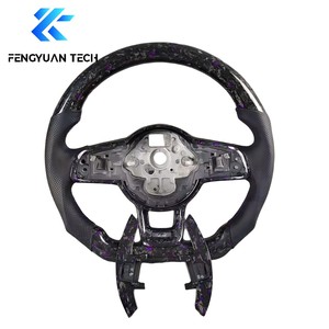 Volant de voiture personnalisé en fibre de carbone forgée avec LED pour VW Golf 7 7.5 Mk7 Mk8 GTI GTD Polo 7 8 Jetta <span class=keywords><strong>CC</strong></span> <span class=keywords><strong>Volkswagen</strong></span> - Product Image 6