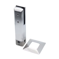 Spigot carré en acier inoxydable usiné CNC 48x265mm avec tige filetée et anneau de couvercle, résistant à la rouille, pour bricolage