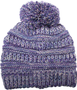 Kids Unisex Beanie Thick Stretchy Jacquard Knit Slouch <b>Hat</b> - Product Image 1