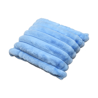 Coussin décoratif de luxe en fausse fourrure à larges rayures, ultra doux et agréable pour la peau, pour canapé, pour maison moderne