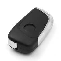 Clé de contrôle de voiture sans fil intelligente noire avec programmation de fréquence et copie de code