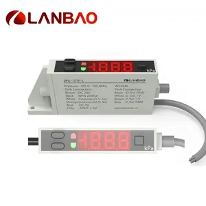 LANBAO IP40 10-30VDC 500kpa PNP Vernier Gas Pressure Sensor
