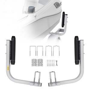 DB, venta al por mayor, postes de soporte de acero duraderos, 27,6 ', guías de literas ajustables de forma flexible, rodillo robusto para pares de remolques marinos - Product Image 1