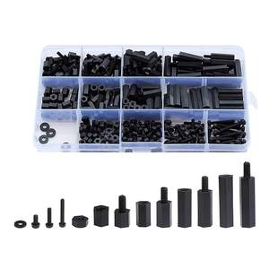 M2 M2.5 M3 M4 <b>Assortment</b> Kit Set Motherboard Black Insulated Hexagon Pillar Column <b>Screw</b> Nut Plastic Nylon Standoff Metric - Product Image 5