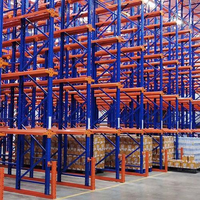 Étagère à palettes ajustable pour allées étroites destinée aux centres de distribution logistique