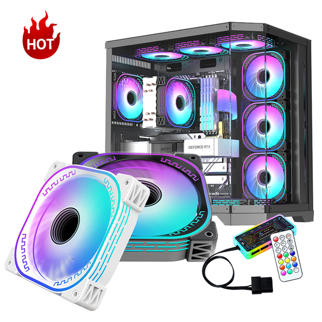 Lovingcool New Style 120mm ARGB Fan CPU Cooler Silent Fan Fast Cooler for Gaming PC Case Cooling 100% Factory Customization Logo