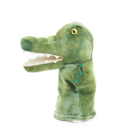 Marionnettes à main personnalisées en peluche crocodile doux pour enfants théâtre de marionnettes animal en peluche personnalisé