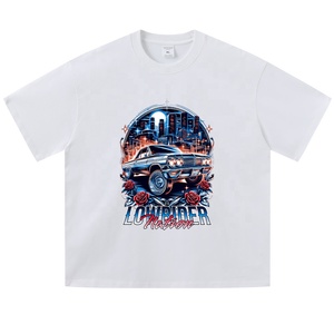 Wholesale Manufacturer Digital Print Tshirt Heavy Weight Cotton Homme Tee Custom Graphic Oversized DTG Print T-shirt for <b>Men</b> - Product Image 5