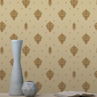 Papier peint PVC AISeries moderne à motif damassé géométrique en briques, 0,53 x 9,2 m, pour salon, hôtel, chambre à coucher, salle à manger, couloir d'escalier