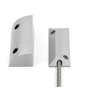 Venta al por mayor con cable NC/NO persiana enrollable puerta de garaje Sensor de contacto magnético interruptor alarma de seguridad para el hogar