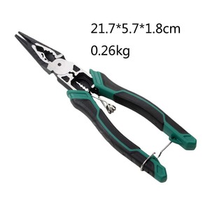 Diagonal Pliers Needle Nose Wire Strippers 1 In Serrated Jaw Chrome Vanadium Steel Industrial Grade Home Use - Product Image 4