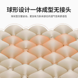Matelas médical anti-escarres à design sphérique pour soins aux personnes âgées alitées, 1 personne, en PVC - Product Image 1