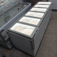 Vitrine réfrigérée pour glaces Pozzetti avec 4/6/8/10/12 barils ou fûts
