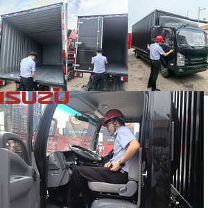 Camion léger 4x2 LHD RHD 5 tonnes ISUZU 4x4 avec caisse de chargement 700P, couleur noir et blanc, 7 mètres - Product Image 5