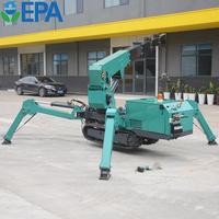 Grúas Araña Eléctricas con Motor Diésel de China, Grúa Araña Móvil Hidráulica de 3 Toneladas, Precio de Mini Grúa Araña