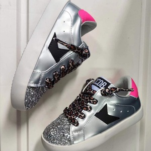 Nuovi arrivi per bambini scarpe argento basse MOQ Casual Star Design <span class=keywords><strong>Sneakers</strong></span> per bambine - Product Image 5