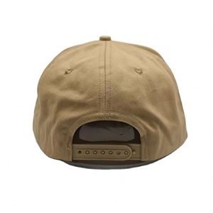 High Quality Unstructured Low Profile 5 Panel <b>Hat</b> Plain Custom logo Flat Brim Snapback <b>Hat</b> - Product Image 5