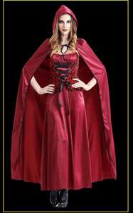 Disfraz de <span class=keywords><strong>Caperucita</strong></span> Roja RUIKE 2026 para Mujer, Disfraz de Cosplay para Adultos, Vestido con Capa para Representaciones Escénicas - Product Image 3