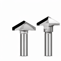 Foret en V professionnel ANGHUA PCD diamanté, queue de 12,7 mm, pour solutions de perçage CNC industrielles, outil de menuiserie pour meubles