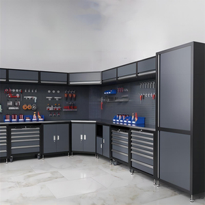 خزانات أدوات لورش العمل ذات الخدمة الشاقة ومقعد طاولة عمل خزانة مرآب للتخزين - Product Image 5