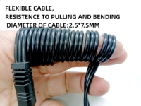 Kabel audio dan video DC ke 3rca, 1.8m DC ke 3rca stabil kecepatan tinggi warna hitam tahan lama kualitas tinggi