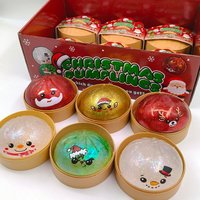 Cadeau de Noël surprise en forme de boulette, jouet anti-stress souple et sensoriel, boîte mystère à presser pour enfant, vente en gros
