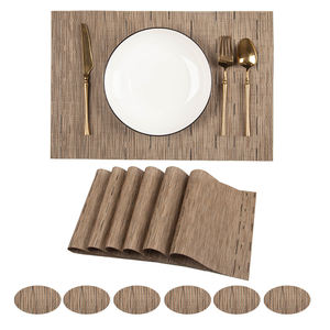 Napperons tissés en PVC STARUNK vente en gros de <span class=keywords><strong>tapis</strong></span> de Table à manger durables napperons tissés résistants à la chaleur lavables et antidérapants - Product Image 6