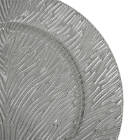 Assiettes de Présentation Rondes en Plastique PP Dorées, Élégantes, Luxueuses et Durables, Idéales pour Mariages, Fêtes, Personnalisables, Décoration d'Intérieur, Vaisselle – Vente en Gros