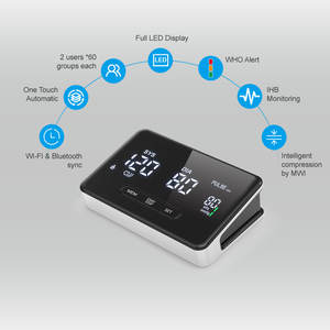 Famidoc FDBP-A8 Portátil Automático Braço Pressão Arterial Monitor Big Screen <span class=keywords><strong>Aneroid</strong></span> Arm <span class=keywords><strong>Sphygmomanometer</strong></span> com Bluetooth 5.0 - Product Image 5