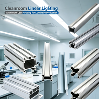 Boîtier de bande LED en aluminium extrudé haute performance, dissipateur de chaleur optimisé pour la production de luminaires intérieurs