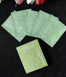 Masque facial en feuilles de thé vert broyé OEM/ODM avec glycérine pour peaux grasses - Hydratant et anti-points noirs - Product Image 5