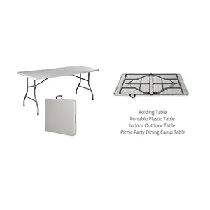 Hot Sales outdoor garden furniture 8ft picnic dining folding portable rectangular plastic table